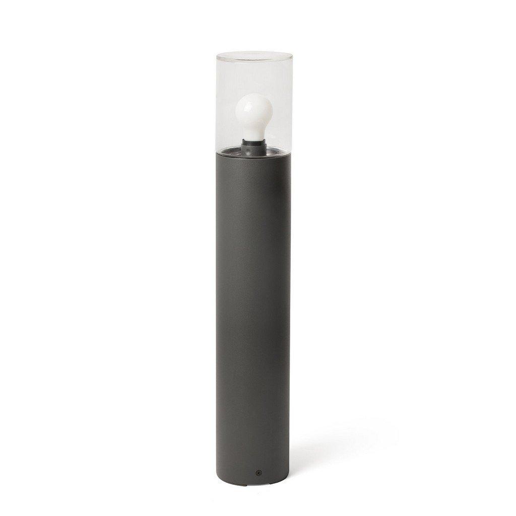 Kila Dark Grey Beacon Bollard Lamp 70cm Transparent IP65